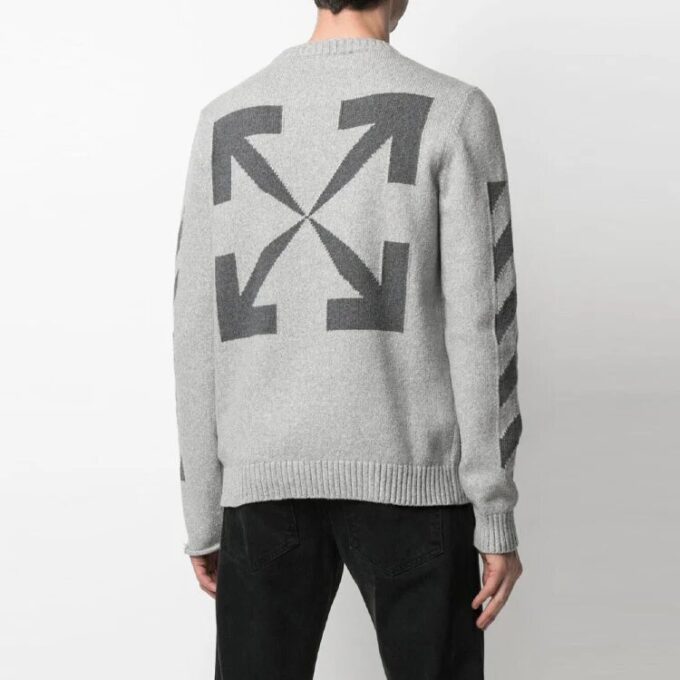 SS21 Arrows Stripe Knit Version Gray