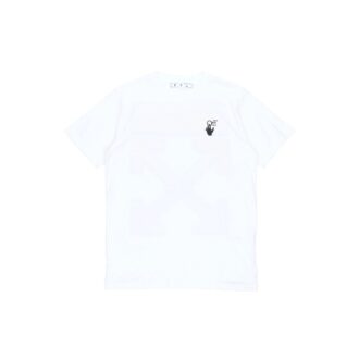 SS21 Back Arrow Logo Printing Round Neck Pullover Short Sleeve White SS21 Back Arrow Logo Printing Round Neck Pullover Short Sleeve White