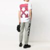 SS21 Back Arrow Logo Printing Round Neck Pullover Short Sleeve White