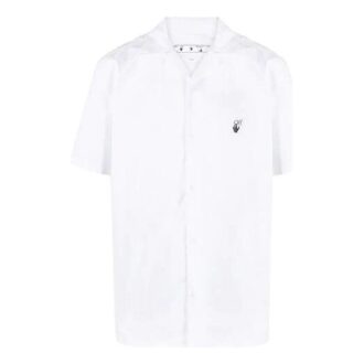 SS21 Back Logo Embroidered Short Sleeve Shirt White