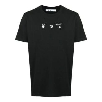 SS21 Back Logo Printing Round Neck Short Sleeve Ordinary Version Black SS21 Back Logo Printing Round Neck Short Sleeve Ordinary Version Black