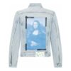 SS21 Back Printing Denim Jacket Blue