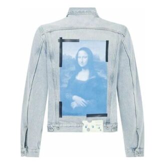 SS21 Back Printing Denim Jacket Blue