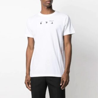 SS21 Bolt Arrows Alphabet Printing Short Sleeve Ordinary Version White SS21 Bolt Arrows Alphabet Printing Short Sleeve Ordinary Version White