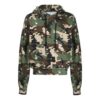 SS21 Camouflage Full Print Printing Loose Fit Green