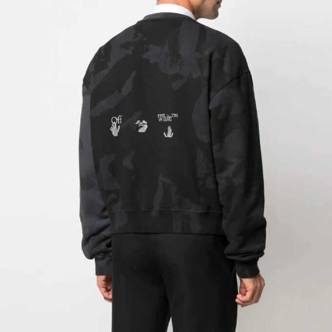 SS21 Camouflage Printing Logo Round Neck Black