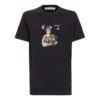 SS21 Cartoon Printing Round Neck Short Sleeve Version Black