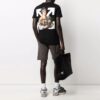 SS21 Cartoon Printing Round Neck Short Sleeve Version Black
