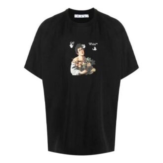 SS21 Cartoon Printing Short Sleeve Loose Fit Black SS21 Cartoon Printing Short Sleeve Loose Fit Black