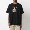 SS21 Cartoon Printing Short Sleeve Loose Fit Black