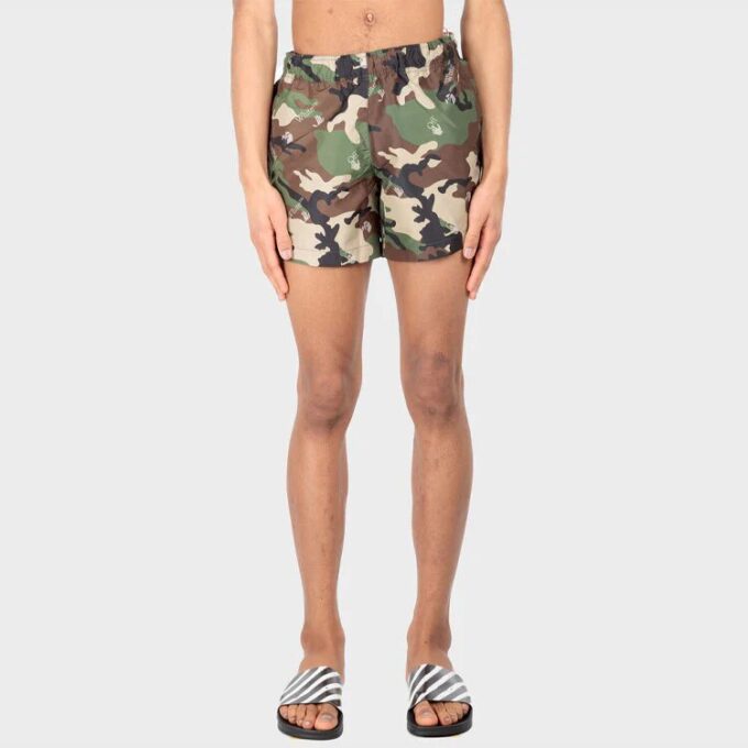 SS21 Casual Camouflage Printing Shorts Version Green