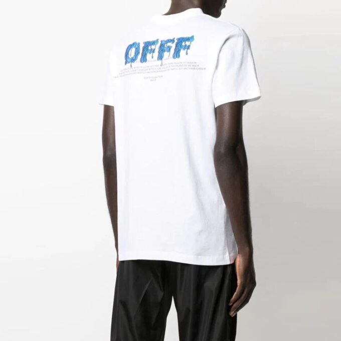 SS21 Casual Round Neck Short Sleeve Printing Version White