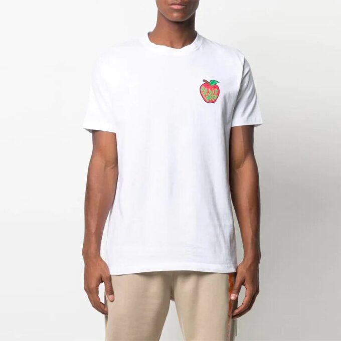 SS21 Chest Logo Printing Round Neck Short Sleeve Ordinary Version White