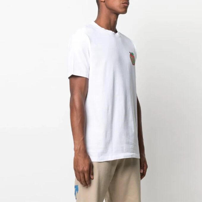 SS21 Chest Logo Printing Round Neck Short Sleeve Ordinary Version White