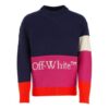 SS21 Colorblock Logo Round Neck Long Sleeves Blue