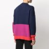 SS21 Colorblock Logo Round Neck Long Sleeves Blue