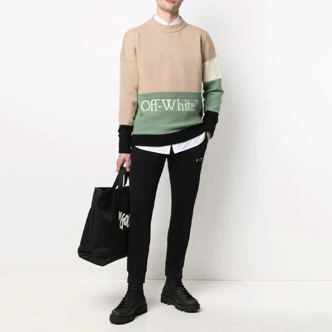 SS21 Colorblock Logo Round Neck Long Sleeves Colorblock