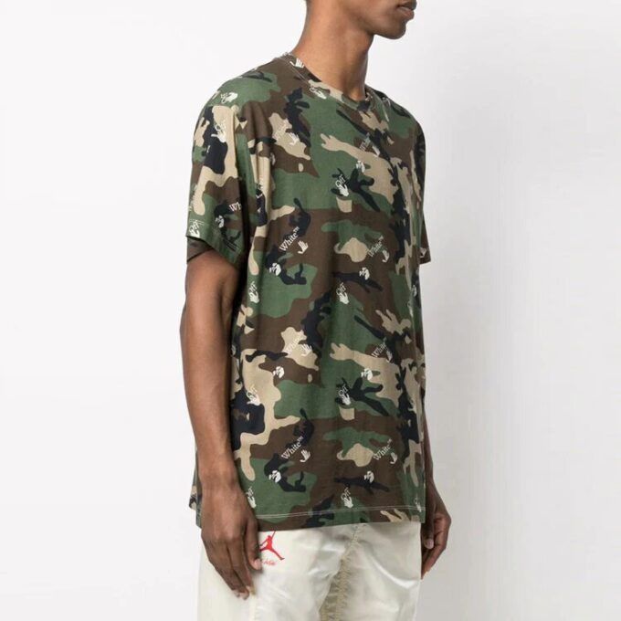 SS21 Cozy Camouflage Pattern Short Sleeve Loose Fit Camouflage
