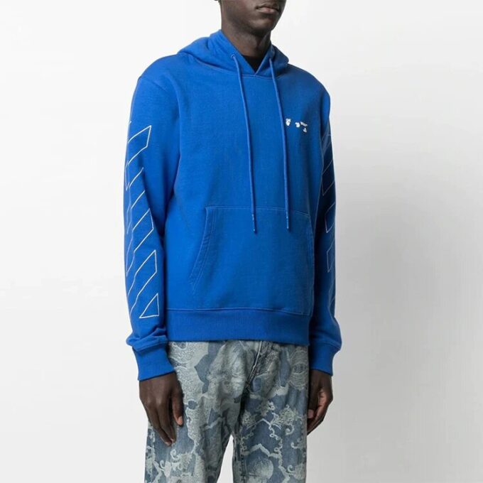 SS21 Diag Logo Printing Loose Fit Blue
