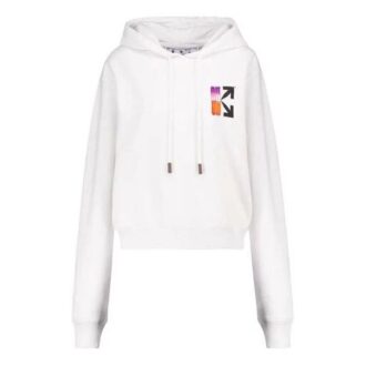 SS21 Gradient Arrow Printing hooded Pullover Casual Ordinary Version Unisex White