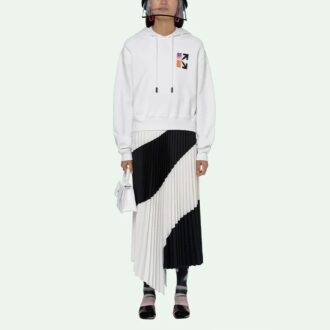 SS21 Gradient Arrow Printing hooded Pullover Casual Ordinary Version Unisex White