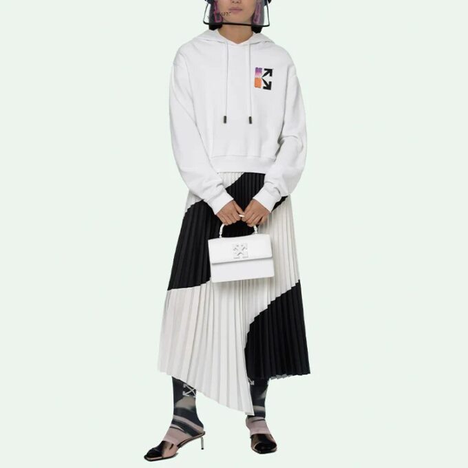 SS21 Gradient Arrow Printing hooded Pullover Casual Ordinary Version Unisex White
