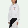 SS21 Gradient Arrow Printing hooded Pullover Casual Ordinary Version Unisex White