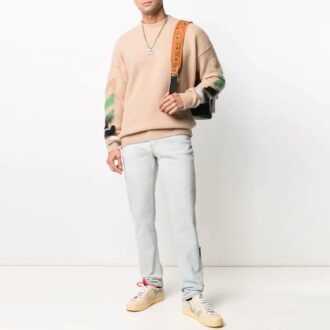 SS21 Gradient Arrow Printing Wool Knitting Brown