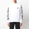 SS21 Graffiti Printing Round Neck Long Sleeves Version White