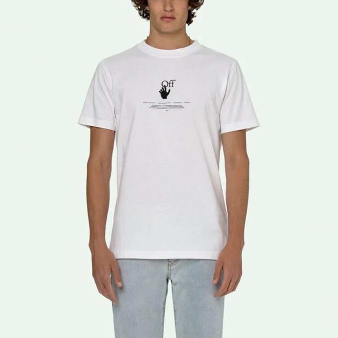 SS21 Graffiti Printing Short Sleeve White
