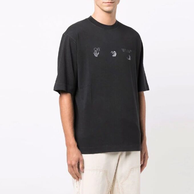 SS21 Hands Logo Short Sleeve Ordinary Version Black