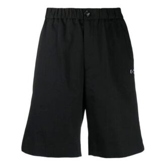 SS21 Logo Alphabet Button Shorts Loose Fit Black