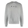 SS21 Logo Alphabet Printing Round Neck Loose Long Sleeves Version Gray
