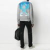 SS21 Logo Alphabet Printing Round Neck Loose Long Sleeves Version Gray