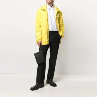 SS21 Logo Alphabet Printing Zipper Windbreaker Ordinary Version Yellow SS21 Logo Alphabet Printing Zipper Windbreaker Ordinary Version Yellow