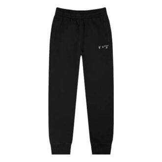 SS21 Logo Alphabet Sports Pants Loose Fit Black