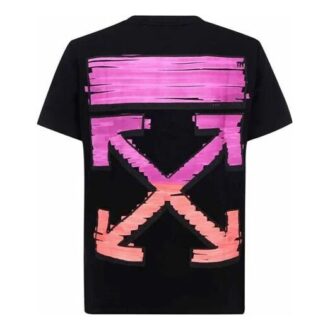 SS21 Logo Arrow Printing Pattern Cotton Short Sleeve Black