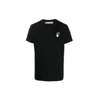 SS21 Logo Arrow Printing Pattern Cotton Short Sleeve Black