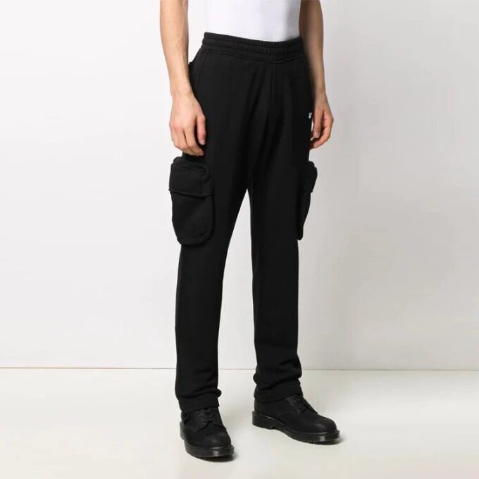SS21 Logo Cargo Sweatpants Slim Fit Version Black