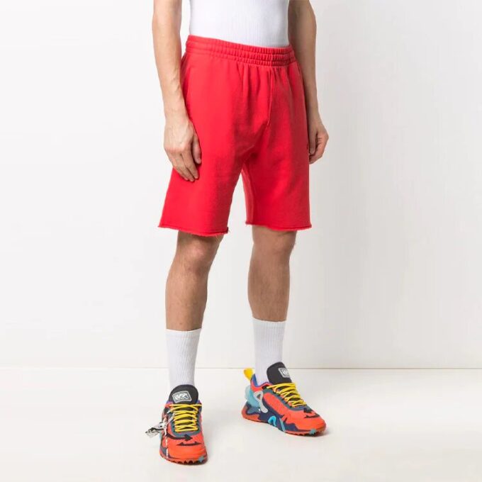 SS21 Logo Embroidered Sports Shorts Red