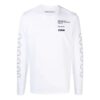 SS21 Logo Pattern Printing Long Sleeves Slim Fit Version White