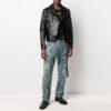SS21 Logo Pattern Zipper Slim Fit Version Black