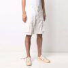 SS21 Logo Printing Cargo Pocket Shorts White