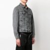 SS21 Logo Printing Denim Jacket Loose Fit Gray