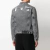 SS21 Logo Printing Denim Jacket Loose Fit Gray
