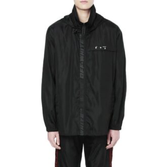 SS21 Logo Printing Hooded Jacket Black