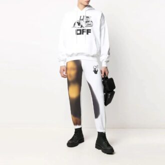SS21 Logo Printing hooded Long Sleeves White