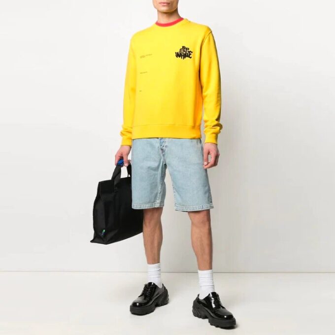 SS21 Logo Printing Loose Long Sleeves Version Yellow