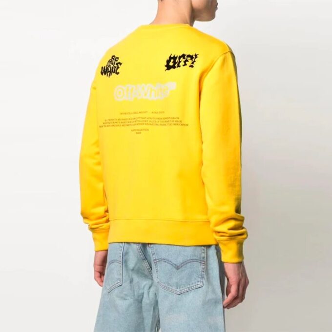 SS21 Logo Printing Loose Long Sleeves Version Yellow
