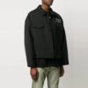 SS21 Logo Printing Pattern Long Sleeves Jacket Loose Fit Black